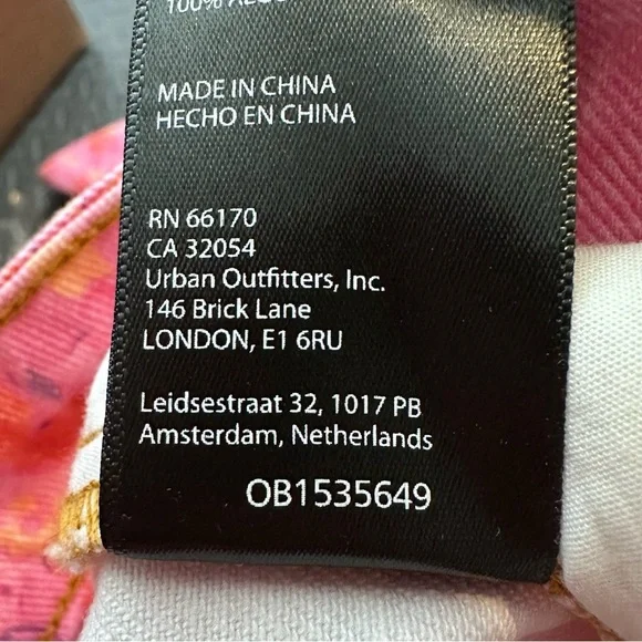 BDG Urban Outfitters pink rose high rise flare jeans size 26 - Picture 6 of 6